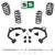 3"/3" Coil Lowering Kit + Upper Arms & Rear Shocks FOR 07-14 Chevy GMC SUV