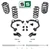 3"/3" Coil Drop Kit + Upper Arms, Shocks & Extenders FOR 07-14 Chevy GMC SUV