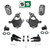 3-4"/5" Adjustable Spindle & Coil Relocator Drop Kit FOR 07-14 Chevy GMC SUV