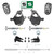 3–4"/5" Adjustable Spindle Strut Drop Kit + Shocks FOR 07-14 Chevy GMC SUV
