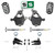 3–4"/6" Adjustable Spindle Strut Drop Kit + Sensor Rods FOR 07-14 Chevy GMC SUV