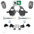 3–4"/6" Adjustable Spindle Strut Drop Kit + Extenders + Rods FOR 07-14 GM SUV
