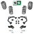 3"/3" Coil + Upper Arm Lowering Kit + Extenders FOR 07-14 Chevy Tahoe GMC Yukon