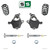 3-4"/4" Spindle Strut Lowering Kit + Air Rods FOR 07-14 Tahoe Yukon Escalade