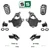 3-4"/4" Relocator Spindle Drop Kit + Extenders & Air Rods FOR 07-14 Tahoe Yukon