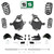 5"/6" Coil Spindle Drop Kit + Rear Shocks + Extenders FOR 07-14 Chevy GMC SUV