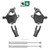 2/1-2 Spindle Drop Kit + Rear Shocks 07-13 Chevy Silverado GMC Sierra 1500