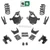 3/3-4 Spindle Coil Drop Kit 07-13 Chevy Silverado GMC Sierra 1500 V6
