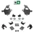 3-4/5-6 Spindle Relocator Drop Kit 14-16 Cast Silverado Sierra