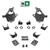 3-4/6 Spindle Relocator Drop Kit 14-16 Cast Silverado Sierra