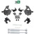 2/5-6 Spindle Lowering Kit Shocks 14-18 Chevy Silverado GMC Sierra 1500 2WD/4WD
