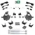 3-4/6 Spindle/Relocator Lowering Kit Shocks C-Notch 14-18 Silverado Sierra 1500