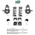 4"/6" Spindle Coil Drop Kit + Shocks + Extenders FOR 02-08 Dodge Ram 1500 2WD V8