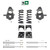 5"/6" Spindle Coil Drop Lowering Kit + Shocks FOR 02-08 Dodge Ram 1500 2WD V8