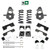 5"/6" Spindle Coil Drop Kit + Shocks C-Notch Extenders FOR 02-08 Ram 1500 2WD V6