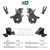 2/3-4 Spindles Lowering Kit with Front and Rear Shocks for 1997-2003 Ford F-150 2WD