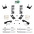 3/5 Coils Lowering Kit with Front and Rear Shocks and C-Notch for 1997-2003 Ford F-150 2WD V6