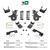 3/5 Spindles + coils Lowering Kit with Front and Rear Shocks and C-Notch for 1997-2003 Ford F-150 2W