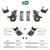 4/5 Spindles + coils Lowering Kit with Front and Rear Shocks for 1997-2003 Ford F-150 2WD V6