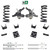 3/5 Spindle Coil Drop Kit 95-99 Chevy Tahoe 95-97 GMC Yukon 2-Door 2WD V8 Shocks