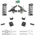 3/6 Spindle Coil Drop Kit 95-99 Chevy Tahoe 95-97 GMC Yukon 2-Door 2WD V8 Shocks