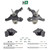 2/2 Spindle Drop Lowering Kit 95-99 Chevy Tahoe Yukon 4-Door 2WD 5.7L V8 Shocks