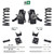 3/6 NTW Spindle Coil Lowering Kit FOR 95-99 Tahoe GMC Yukon 4-Door 2WD V8 Shocks