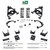 4/5 Control Arm Coil Lowering Kit FOR 95-99 Tahoe GMC Yukon 4-Door 2WD V8 Shocks