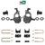 4-5/7 Lowering Kit for 2019-2026 Chevrolet Silverado / GMC Sierra 1500 4WD - Spindles + Coil Relocat