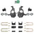 3-4/7 Lowering Kit for 2019-2026 Chevrolet Silverado / GMC Sierra 1500 4WD - Spindles + Coil Relocat