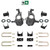 4-5/6 Lowering Kit for 2019-2026 Chevrolet Silverado / GMC Sierra 1500 4WD - Spindles + Coil Relocat