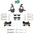 4-5/7 Lowering Kit for 2019-2026 Chevrolet Silverado / GMC Sierra 1500 2WD - Spindles + Adjustable S