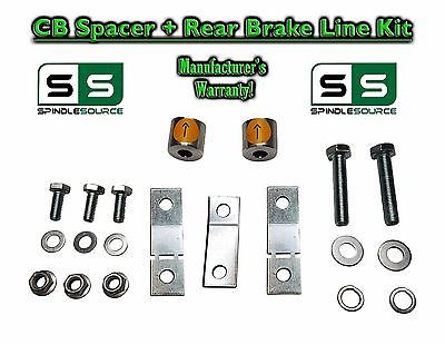 07 - 16 Toyota Tundra Carrier Bearing Spacer + REAR Brake Line Kit for