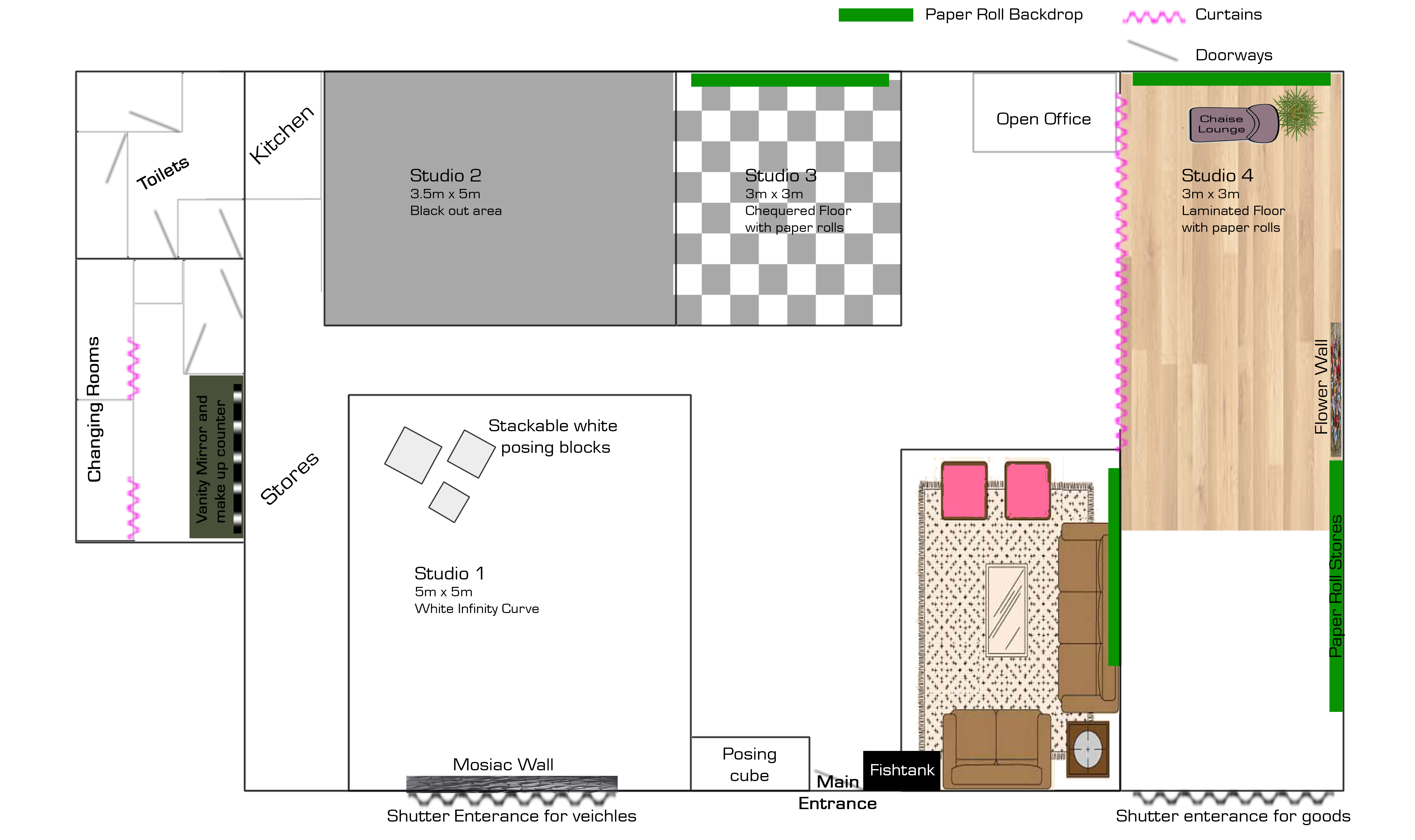 PGD Modelling and Photography Studios, Studio from Leicester, UK.