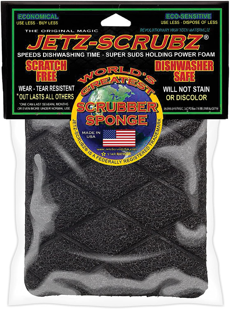 Jetz-Scrubz® The World's Greatest Kitchen Scrubber Sponge