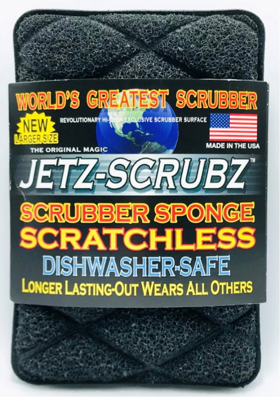 The Original Magic Jetz Scrubz J22 Scrubber Sponge Round (Black Sponge)