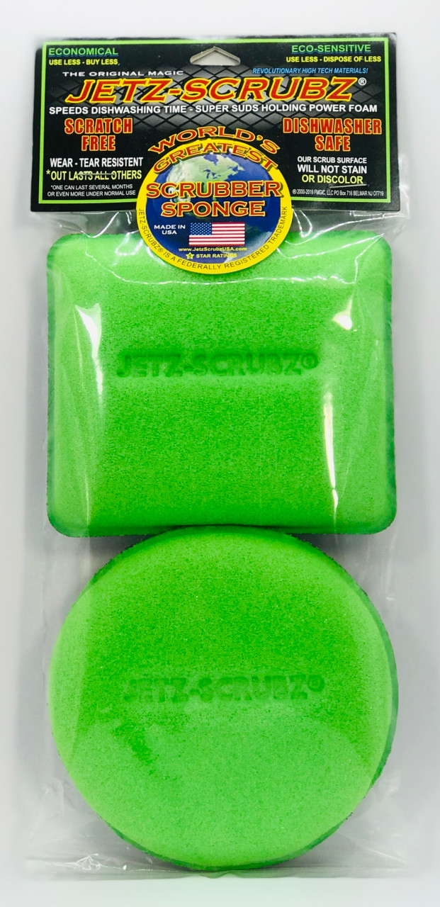 Jetz-scrubz Super Size 2-in-1 Kitchen Scrubber Sponge