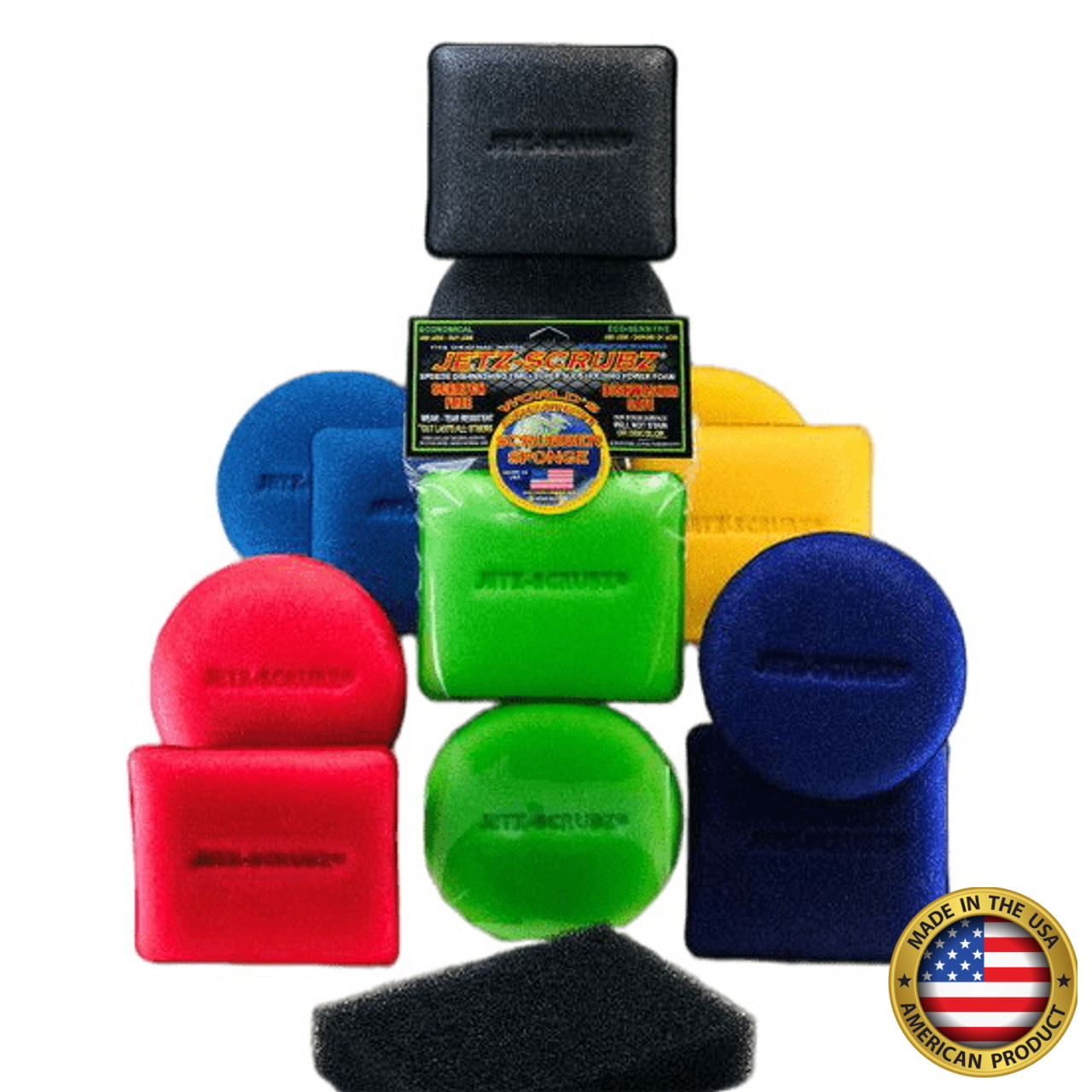 Jetz-Scrubz® DUO FASHION COLOR Scrubber Sponges (2/set) - Jetz-Scrubz®