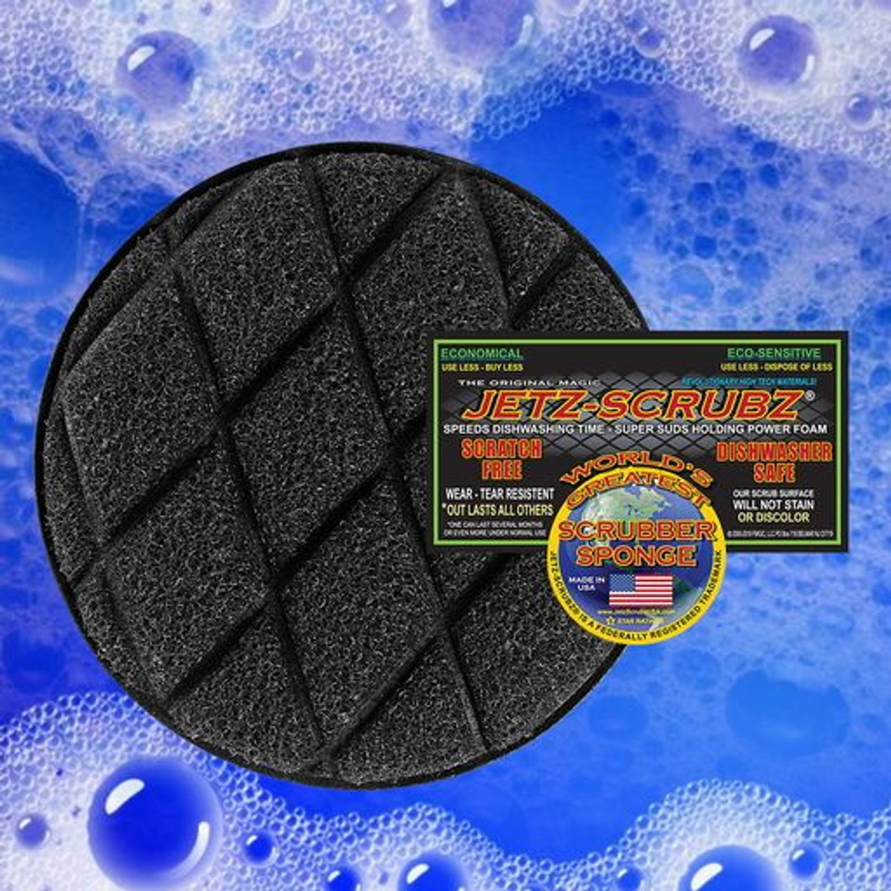 Jetz-Scrubz® The World's Greatest Kitchen Scrubber Sponge