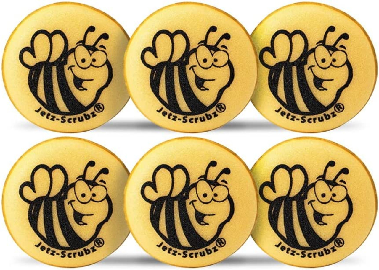 Jetz-Scrubz® Bee Kitchen Scrubber Sponges, Pack of 6 - Jetz-Scrubz®