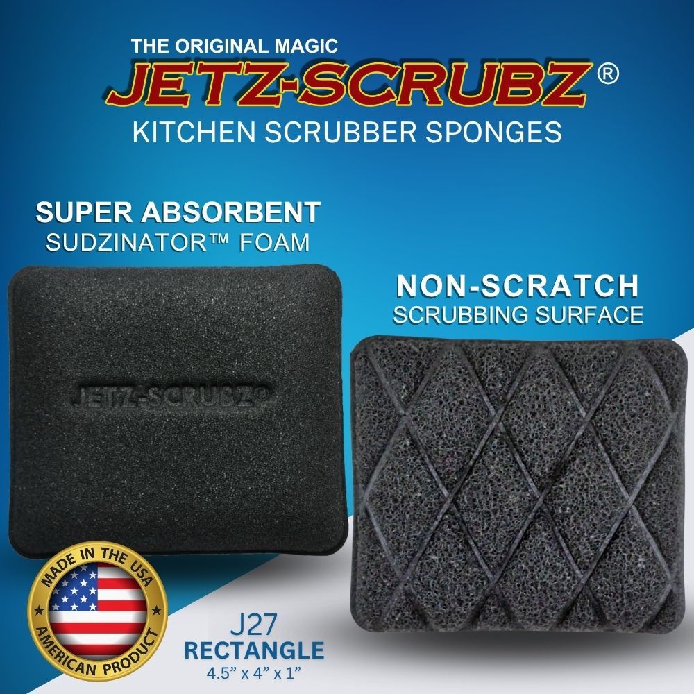 Jetz-Scrubz Classic Rectangle Kitchen Scrubber Sponge