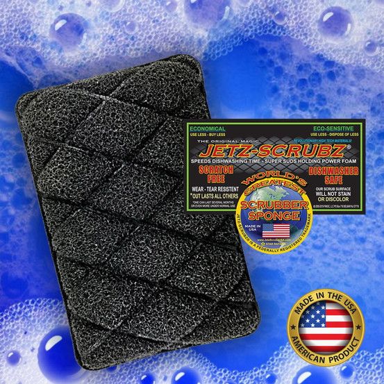 Jetz-Scrubz® Kitchen Scrubber Sponges TRIO SAMPLER, Set of 3