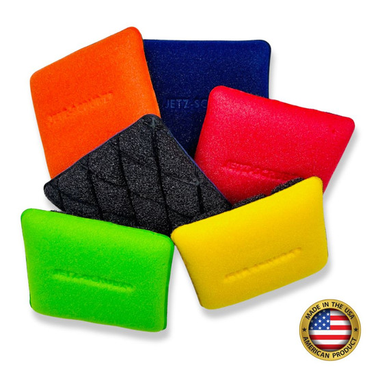 Jetz-Scrubz® Fashion Rainbow Classic Rectangle Kitchen Scrubber Sponges, Set of 6