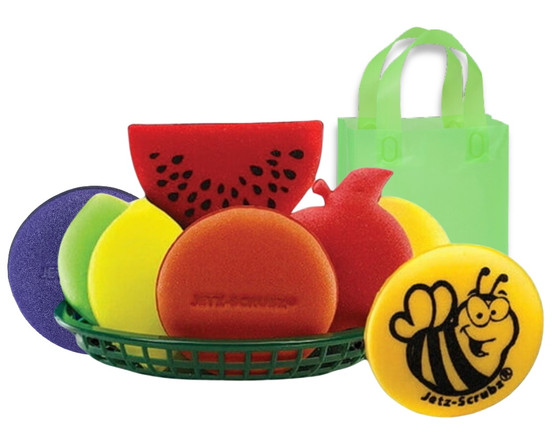Jetz-Scrubz® Fruit Cocktail Kitchen Scrubber Sponges 10pc Gift Set