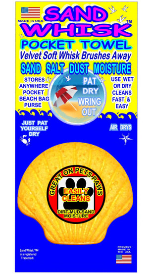 Sand Whisk - Great for Cleaning Pets Paws, 12pcs Wholesale Pack