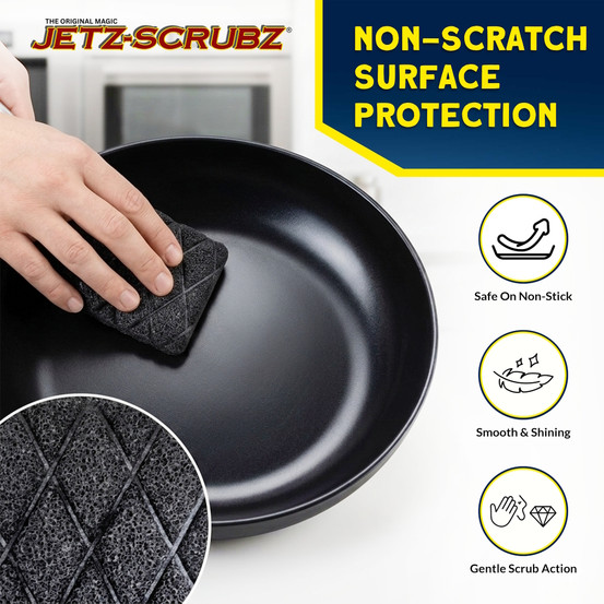 Jetz-Scrubz® Classic Rectangle Kitchen Scrubber Sponge J27, Pack of 3