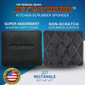 Jetz-Scrubz® Classic Rectangle Kitchen Scrubber Sponge VALUE PACK, Pack of 6
