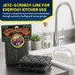 Jetz-Scrubz® Classic Rectangle Kitchen Scrubber Sponge VALUE PACK, Pack of 6