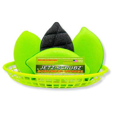Jetz-Scrubz® Lime Shaped Kitchen Scrubber Sponges VALUE PACK, Pack