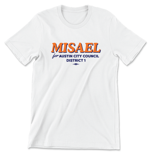 Misael (Unisex White Tee)
